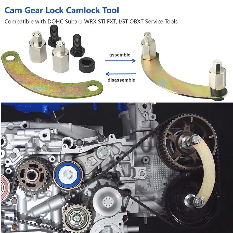 Mekar Cam Gear Lock Camlock Tool Compatible with DOHC Subaru WRX STi FXT, LGT OBXT Service Tools - Image 2